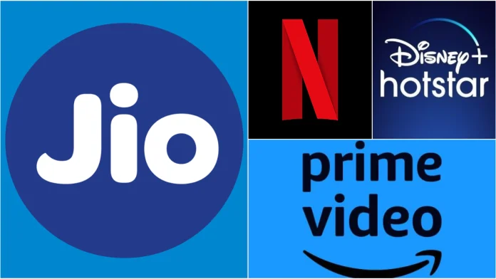Jio Free OTT Subscription Plans : Jio's cheap plans with free Netflix, Amazon Prime and Disney+ Hotstar