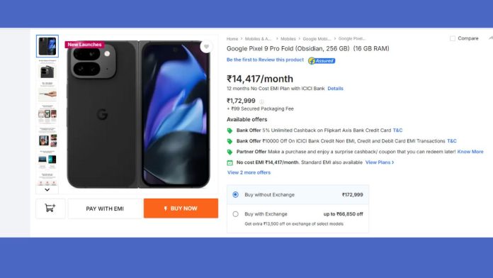 Google Pixel 9 Pro Fold first sale goes live today, check price and discount